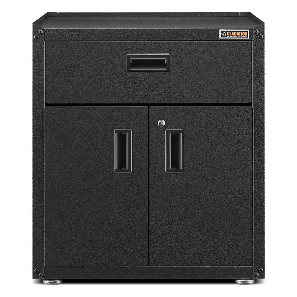 Ready-to-assemble 3/4-door Modular Gearbox - Hammered Granite Storage Solution