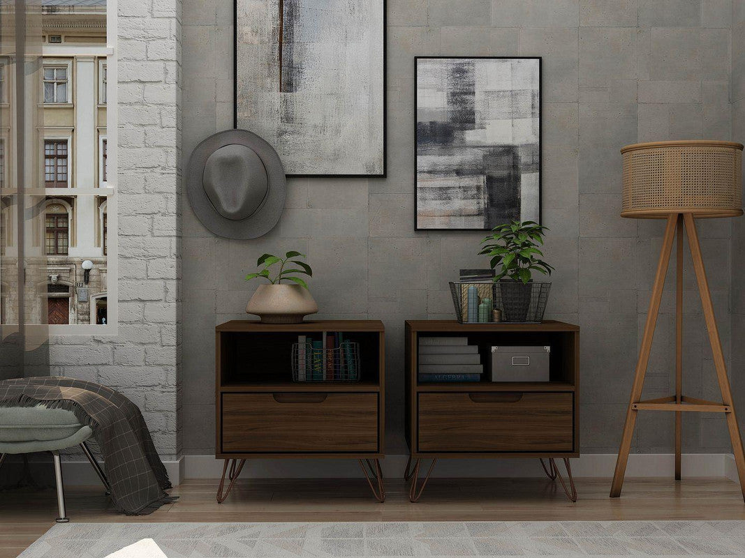 Nuuk I Night Table Set of 2 - Brown