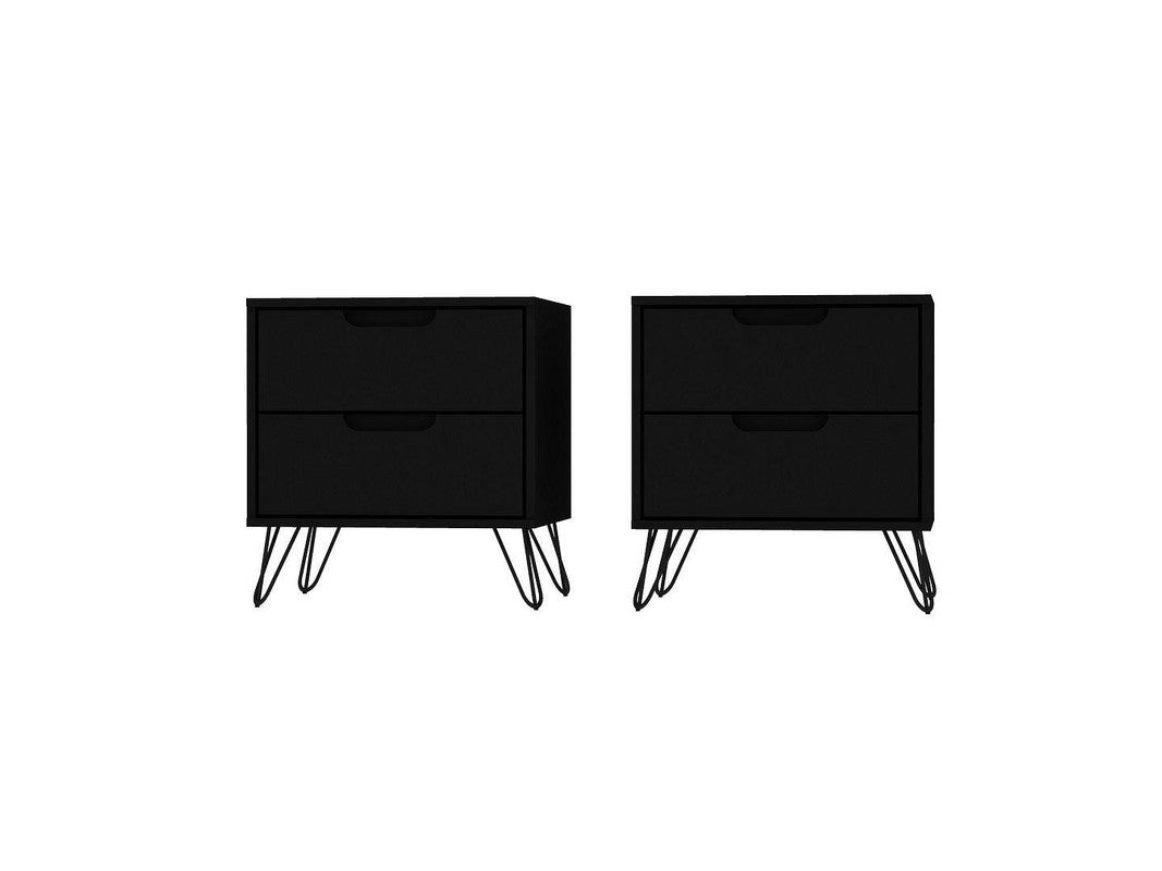 Nuuk II Night Table Set of 2 - Black