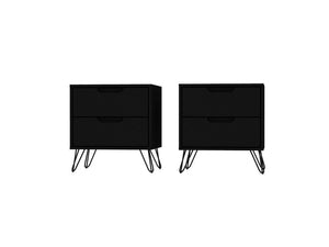 Nuuk II Night Table Set of 2 - Black