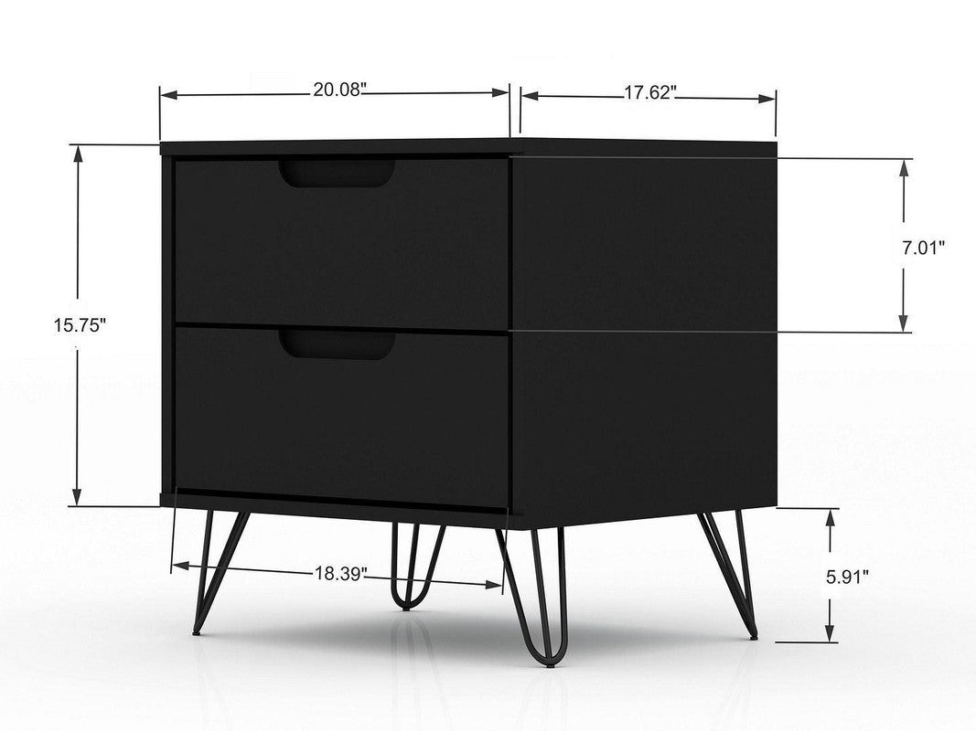 Nuuk II Night Table Set of 2 - Black