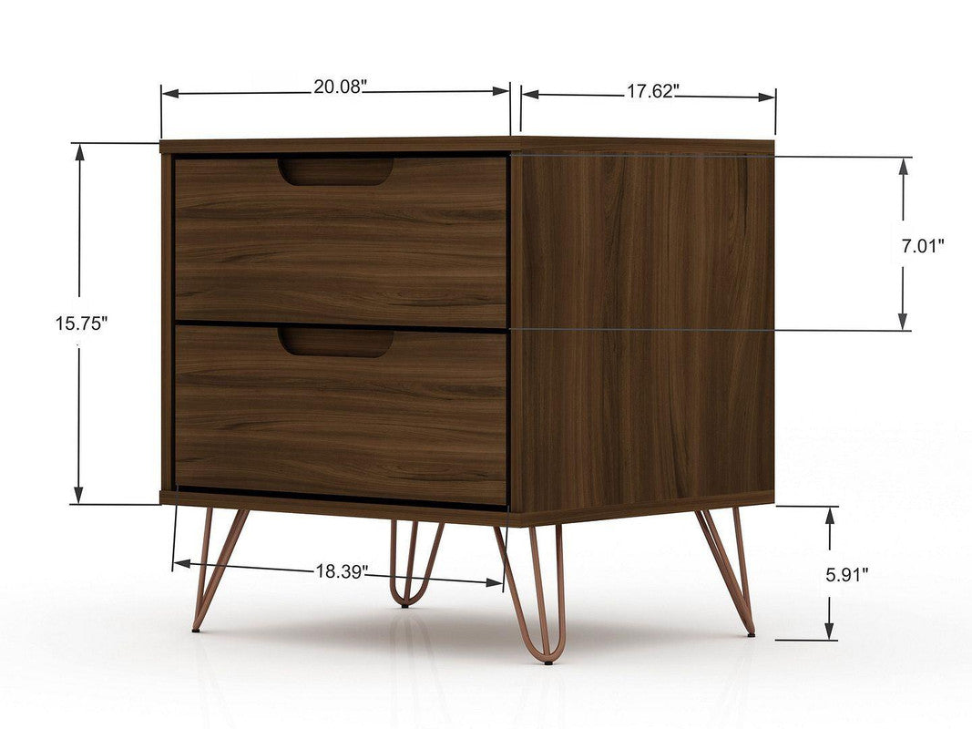 Nuuk II Night Table Set of 2 - Brown
