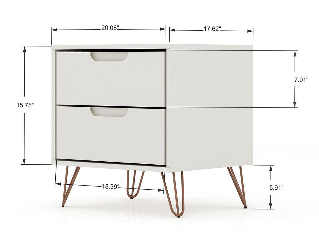 Nuuk II Night Table Set of 2 - Off White