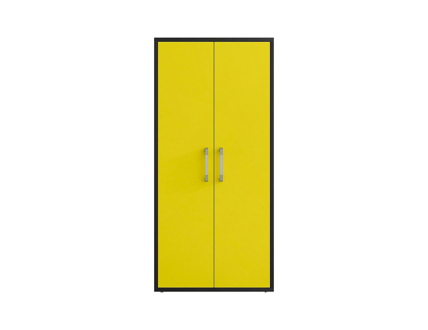 Lunde Storage Cabinet - Matte Black/Yellow - Set of 2