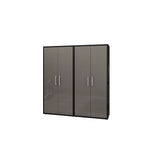 Lunde Storage Cabinet - Matte Black/Grey - Set of 2