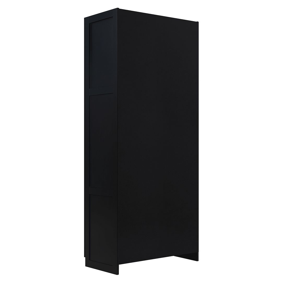 Klinte Storage Closet - Black - Set of 2