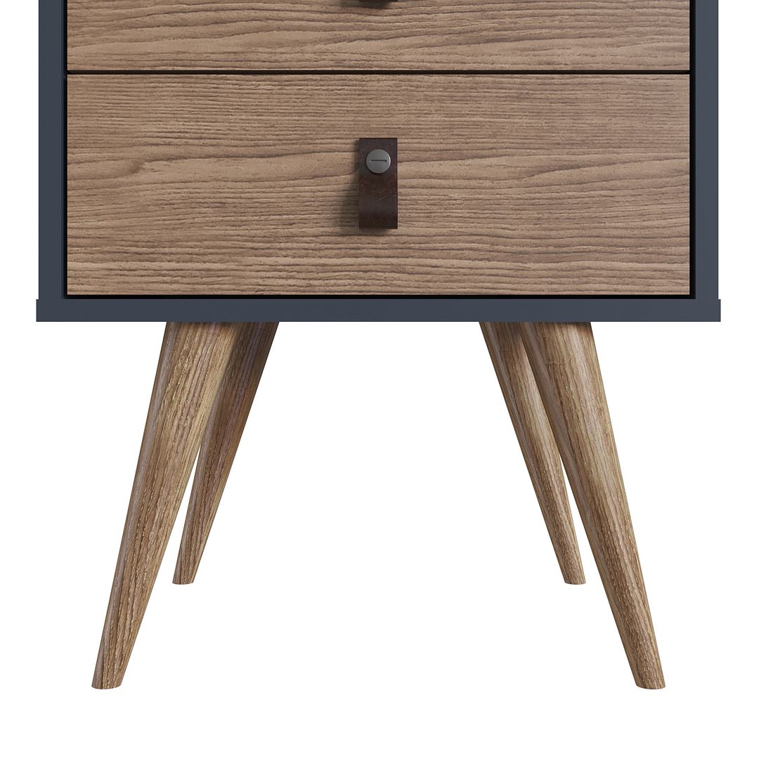 Torsted Nightstand - Blue/Nature - Set of 2