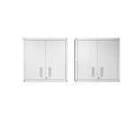 Maximus Floating Garage Cabinet - White - Set of 2