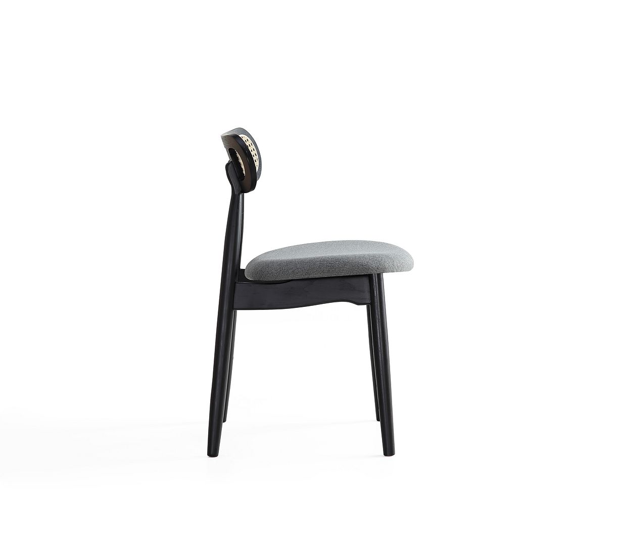 Oliver Dining Chair - Black/Grey - Set of 4