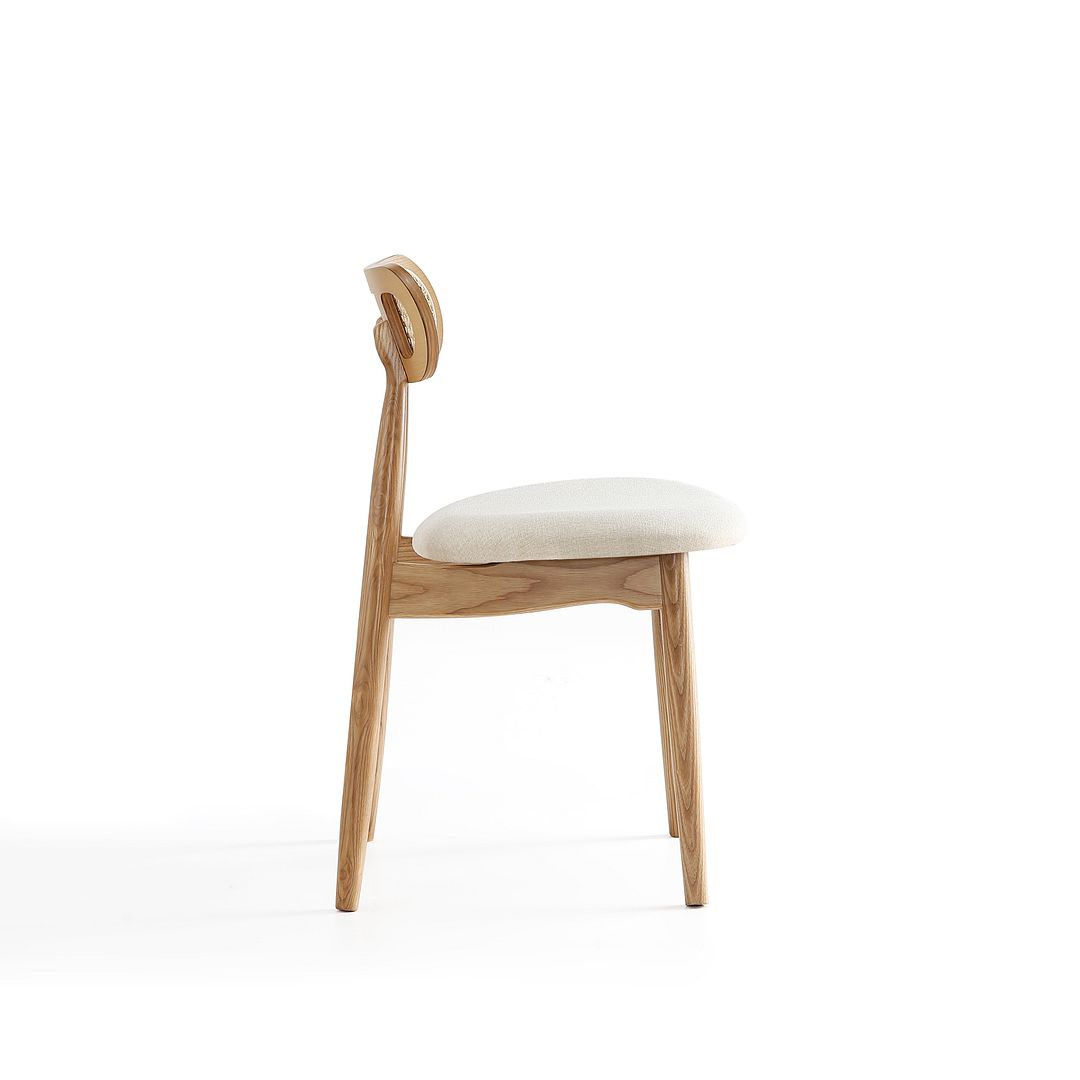 Oliver Dining Chair - Nature/Oatmeal - Set of 4