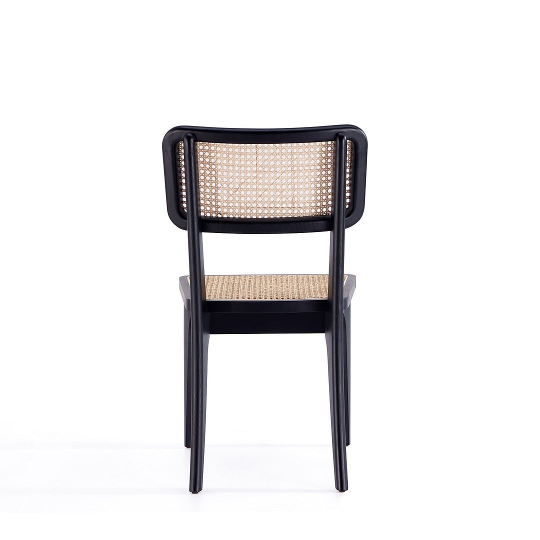 Stensby Dining Chair - Black/Natural Cane - Set of 4