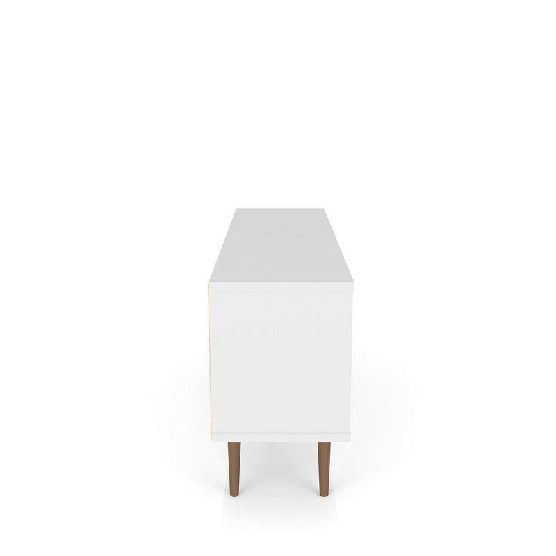 Lekedi 53" TV Stand - White/3D Brown Print