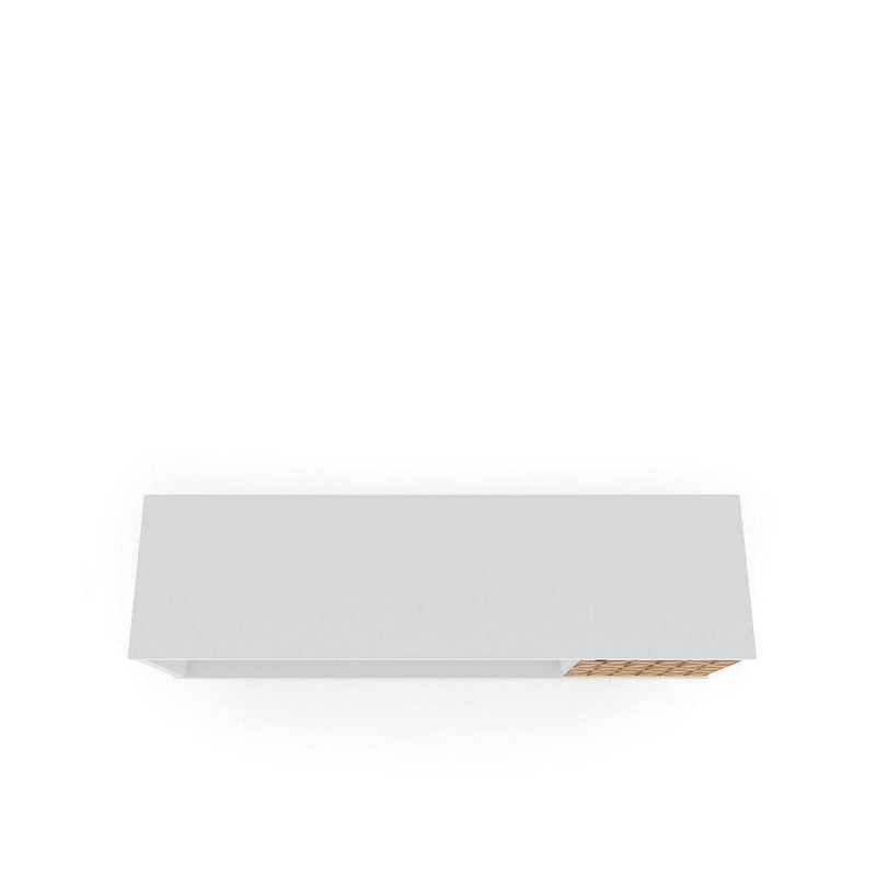 Lekedi 53" TV Stand - White/3D Brown Print
