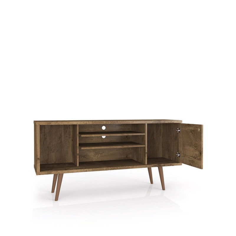 Lekedi 53" TV Stand - Rustic Brown/3D Brown Print
