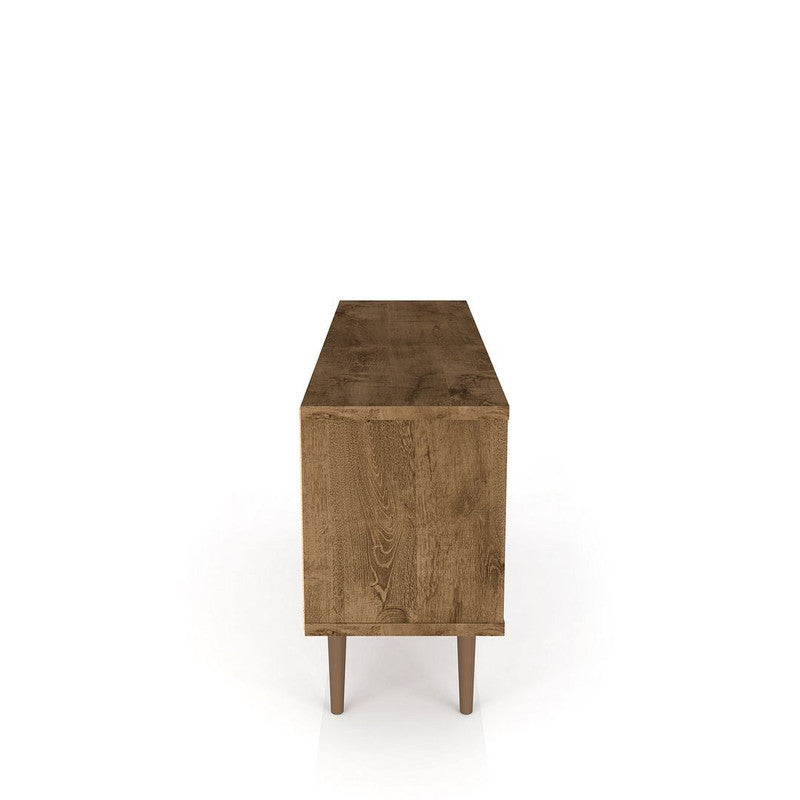Lekedi 53" TV Stand - Rustic Brown/3D Brown Print