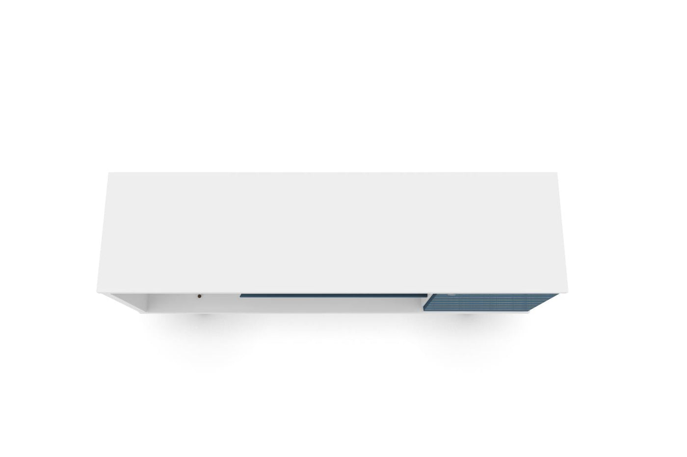 Lekedi 53" TV Stand - White/Aqua Blue