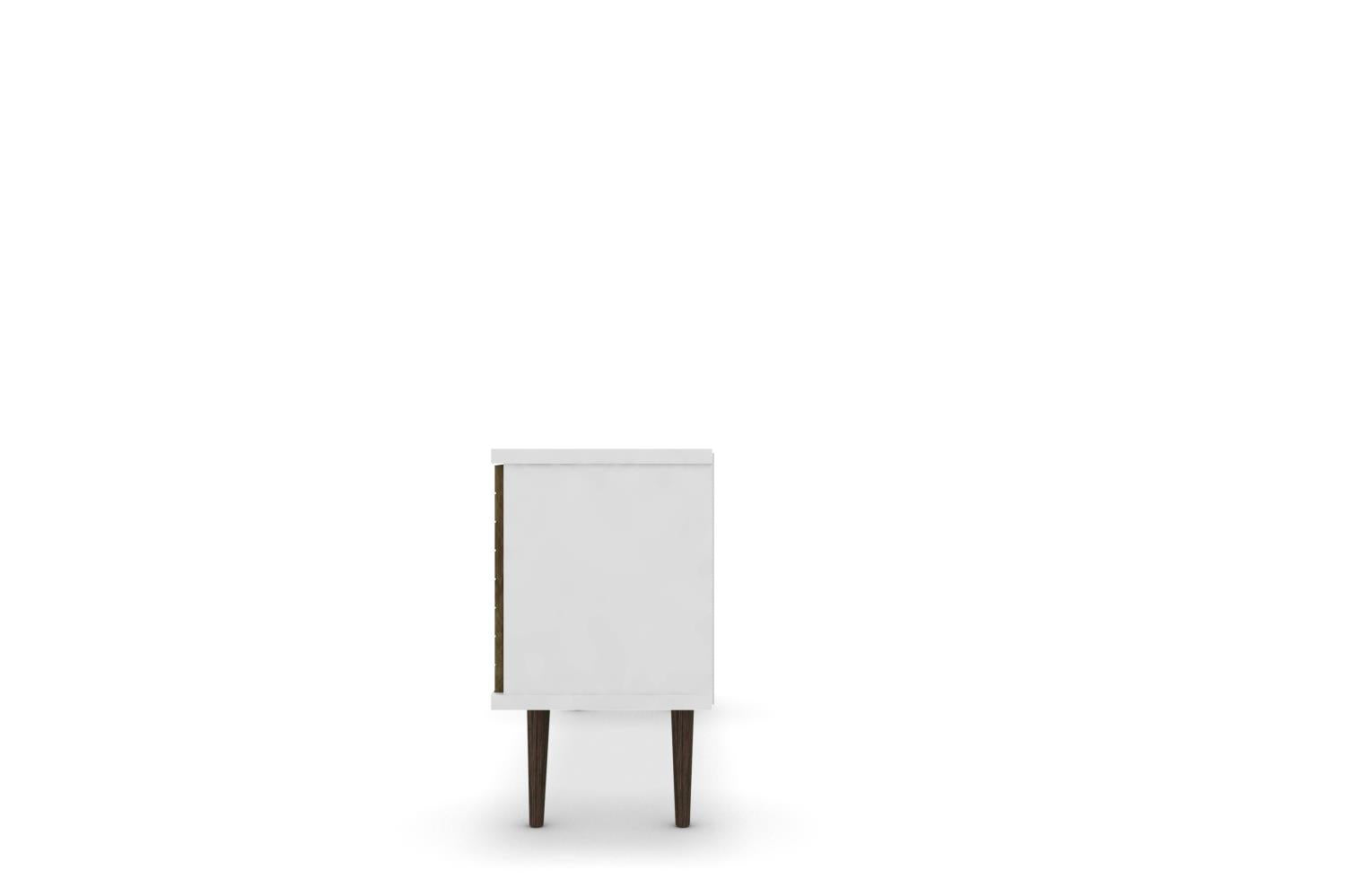 Lekedi 53" TV Stand - White/Rustic Brown