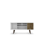 Lekedi 53" TV Stand - White/Rustic Brown