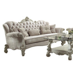 Escalera Sofa - Ivory Velvet and Bone White