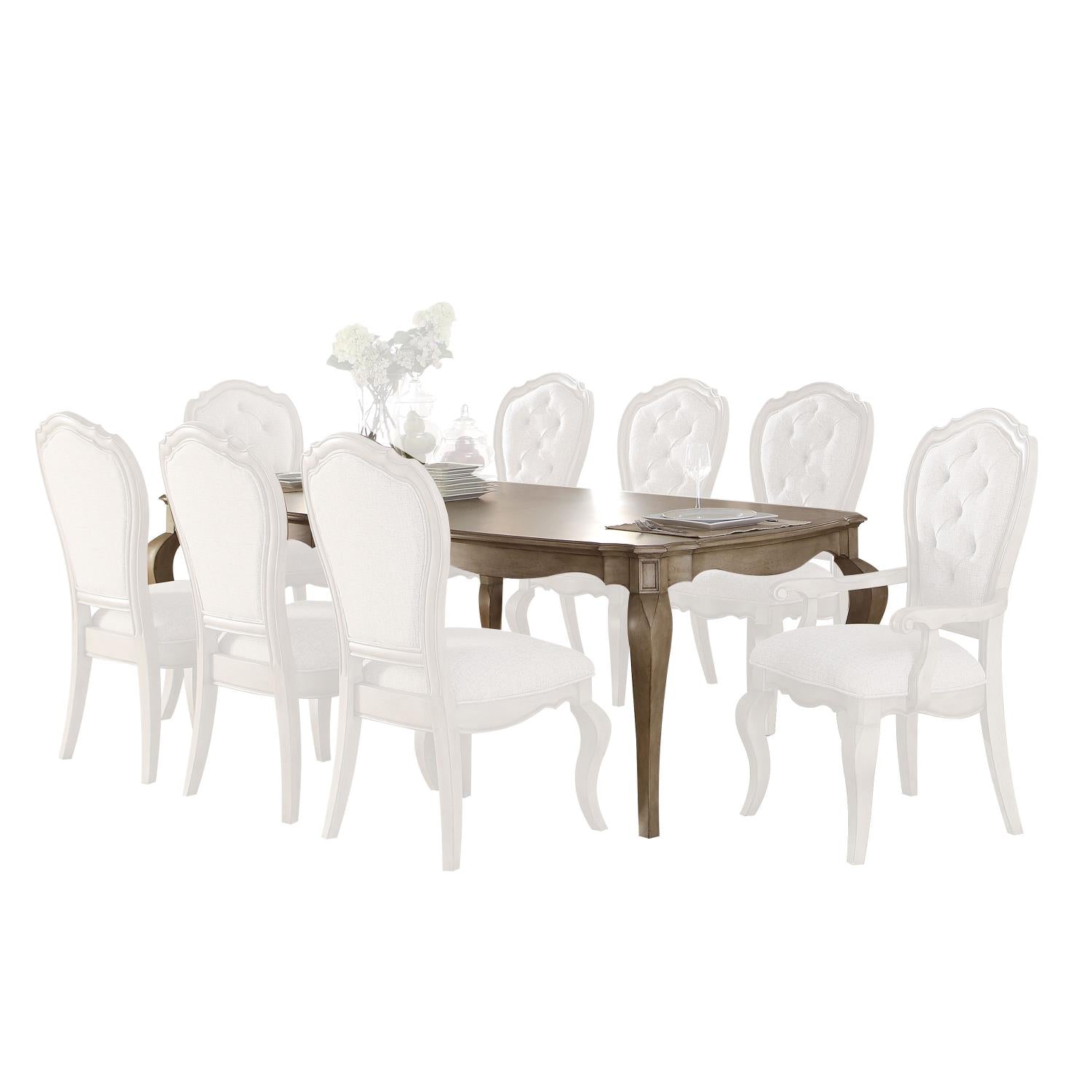 Plumage 76"-94" Extension Dining Table - Antique Taupe