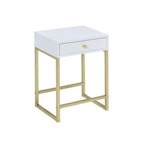 Wingham End Table - White