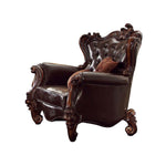 Escalera Accent Chair - Dark Brown and Cherry Oak