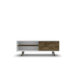 Lekedi 63" TV Stand - White/Rustic Brown