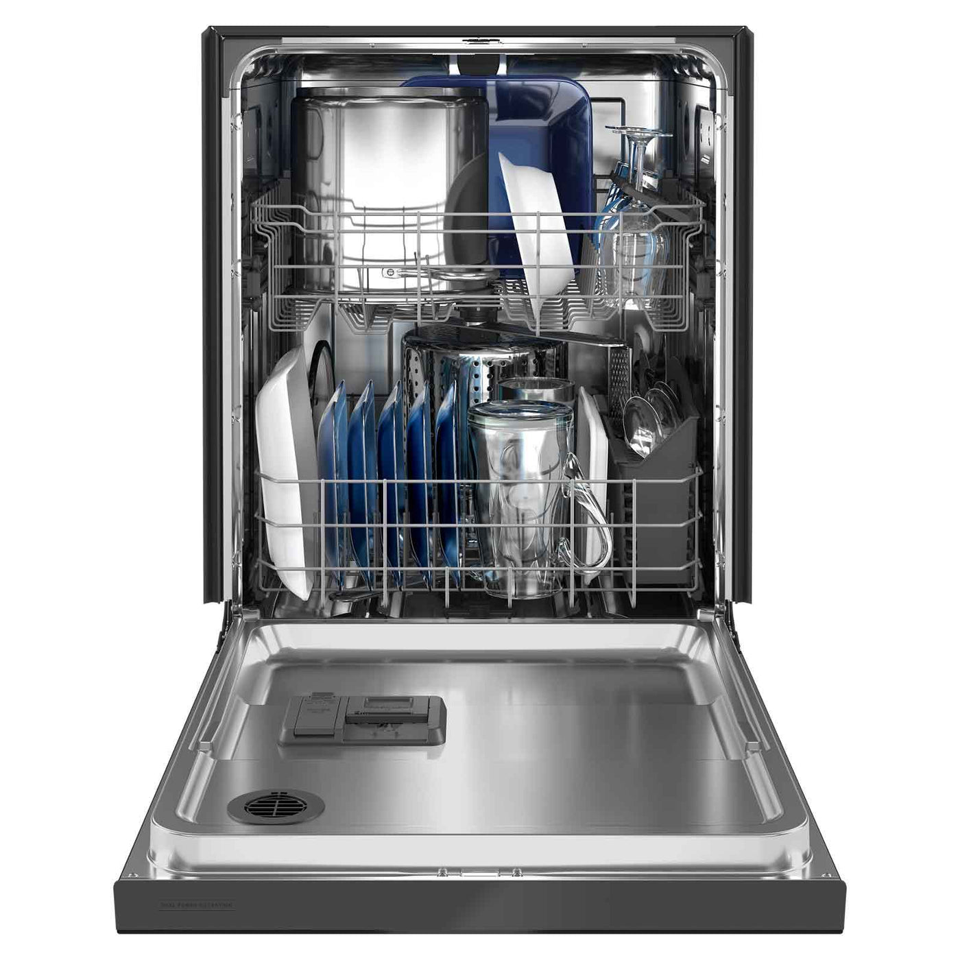 Maytag 24" Black dishwasher with Dual Power filtration (50 dBA) - MDB4949SKB
