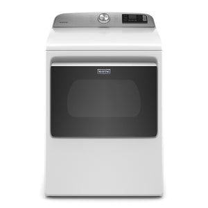 Maytag White Smart Electric Dryer (7.4 Cu.Ft.) - YMED6230HW