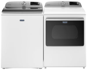 Maytag White Top-Load Washer (5.4 cu. ft.) & Electric Dryer (7.4 cu. ft.) - MVW6230HW/YMED6230HW