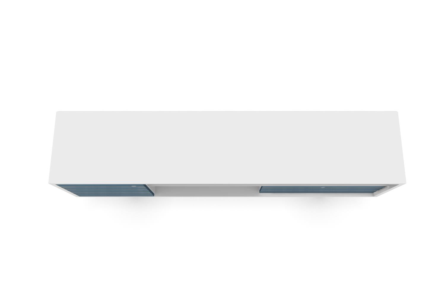 Lekedi 71" TV Stand - White/Aqua Blue
