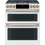 GE Café Matte White Slide-in Dual-Fuel Double Oven Range with Built-In WiFi (7.0 cu ft) - CC2S950P4MW2