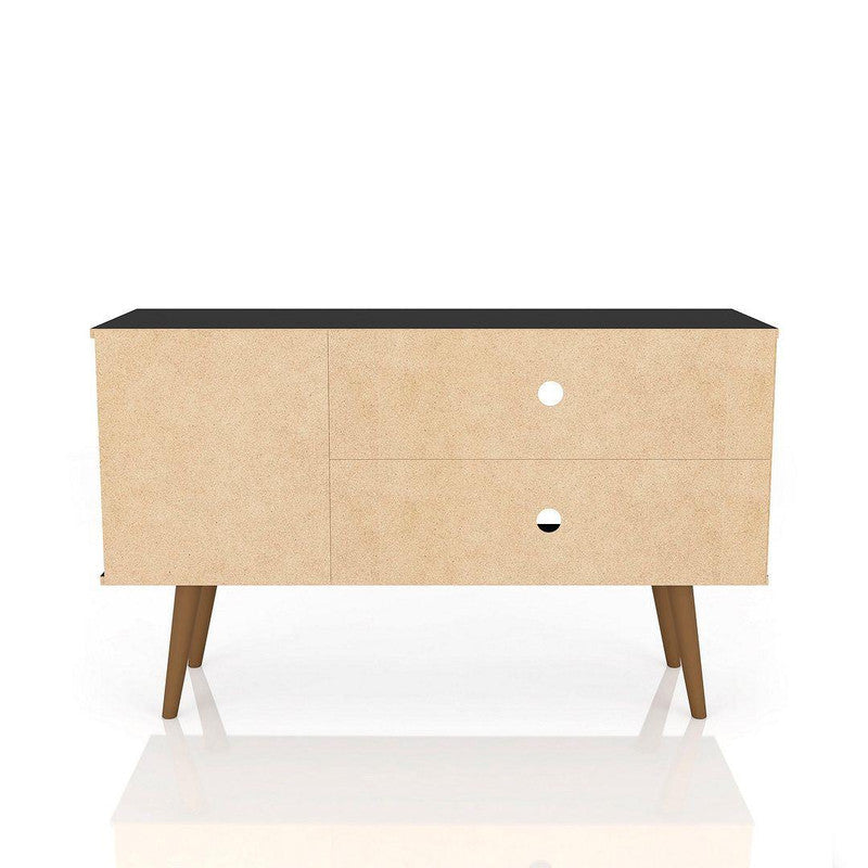Lekedi 42" TV Stand - Rustic Brown/Aqua Blue