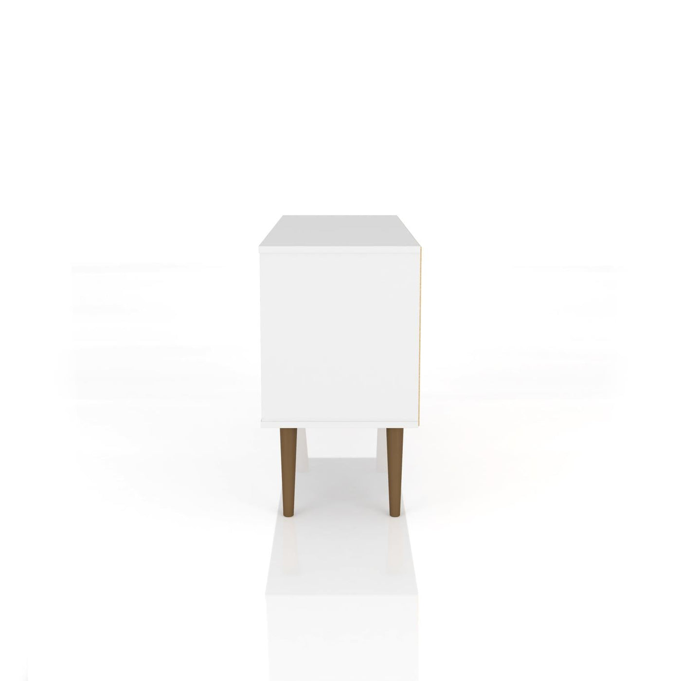 Lekedi 42" TV Stand - Gloss White/Aqua Blue