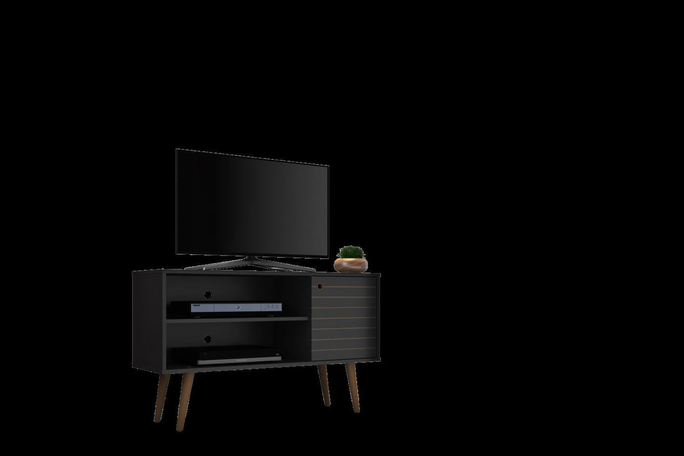 Lekedi 42" TV Stand - Matte Black