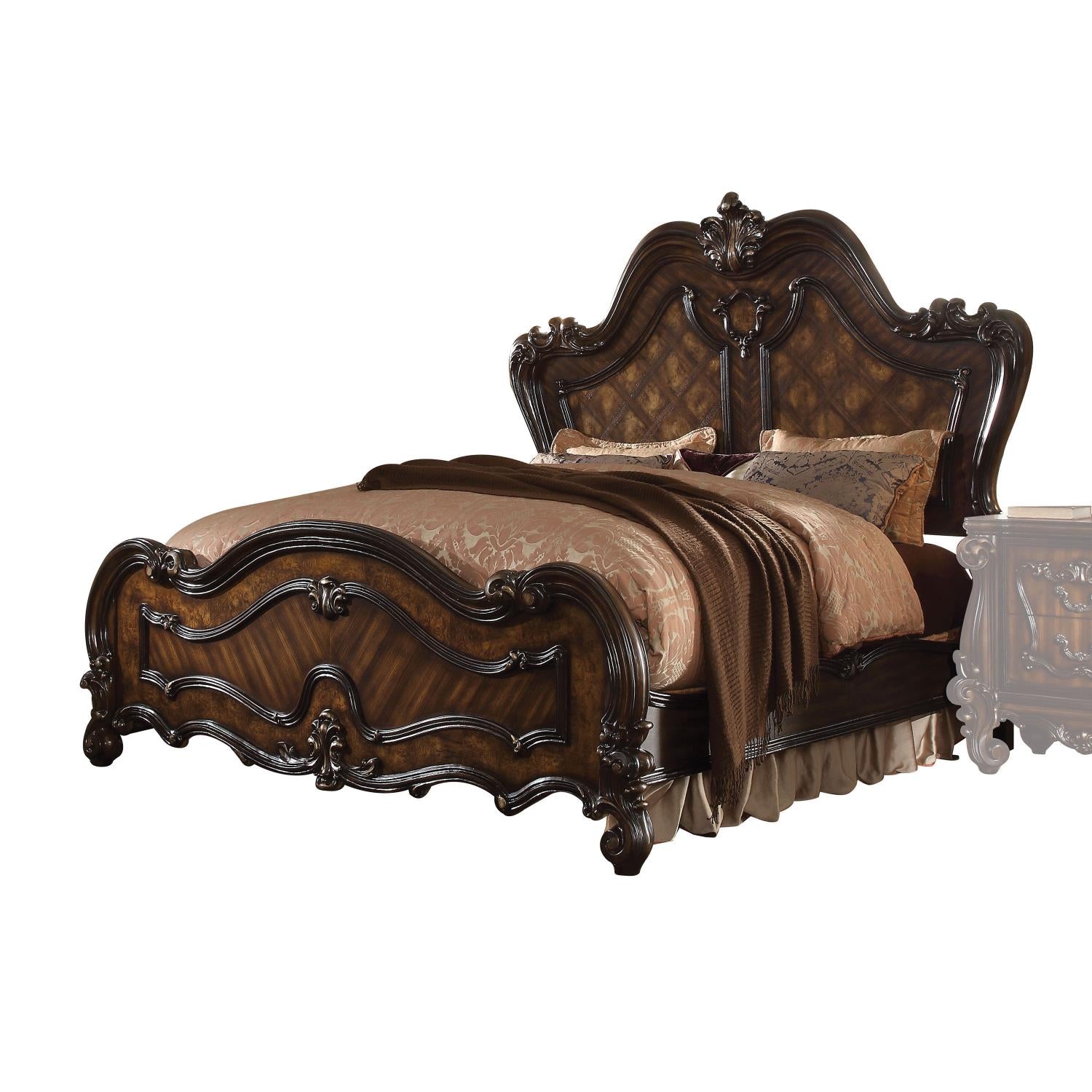 Escalera Queen Bed - Cherry Oak