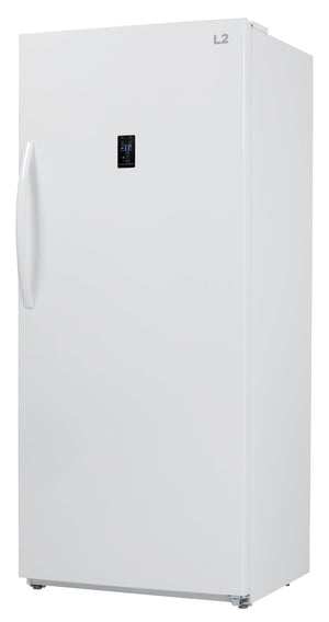 L2 White Upright Freezer and Convertible Fridge ( 17 Cu. Ft) - LRU17B6AWW