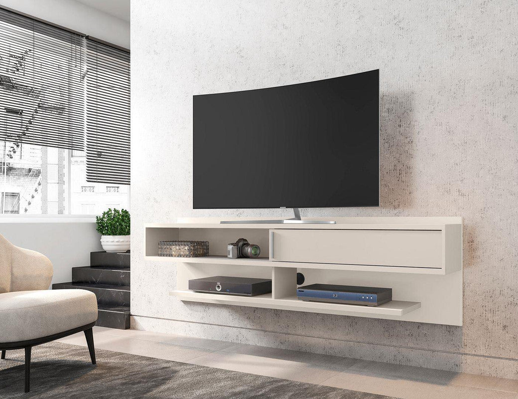 Oraibi Floating TV Stand - Off White