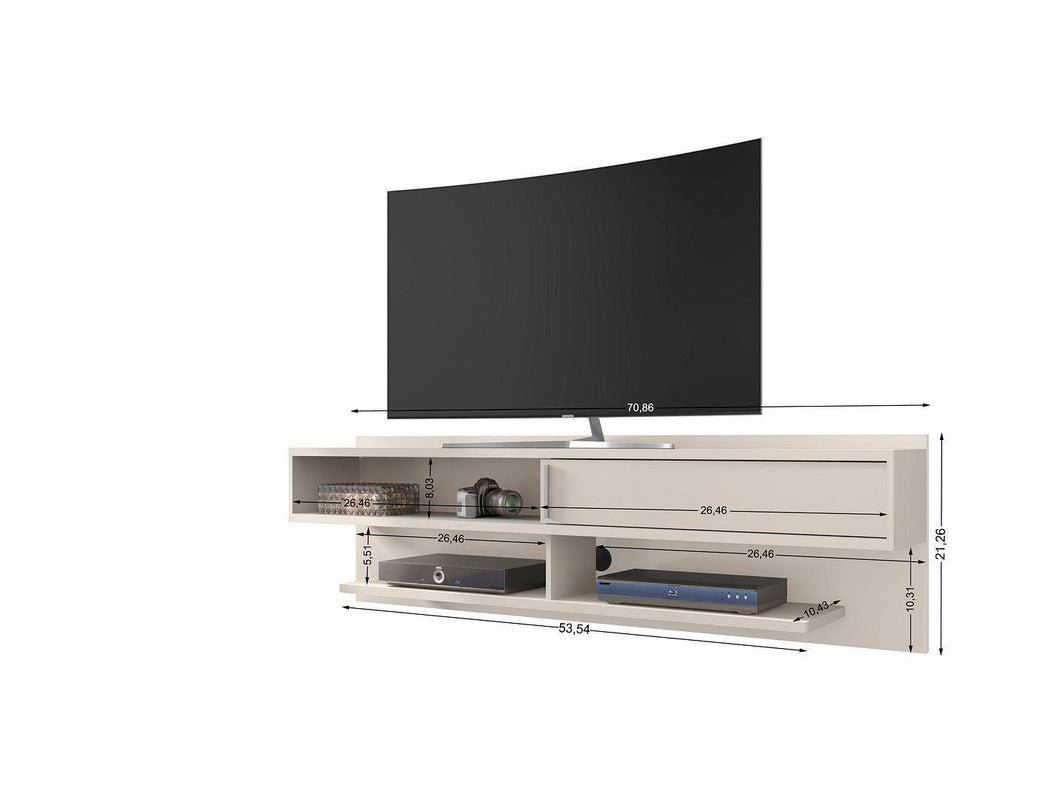 Oraibi Floating TV Stand - Off White