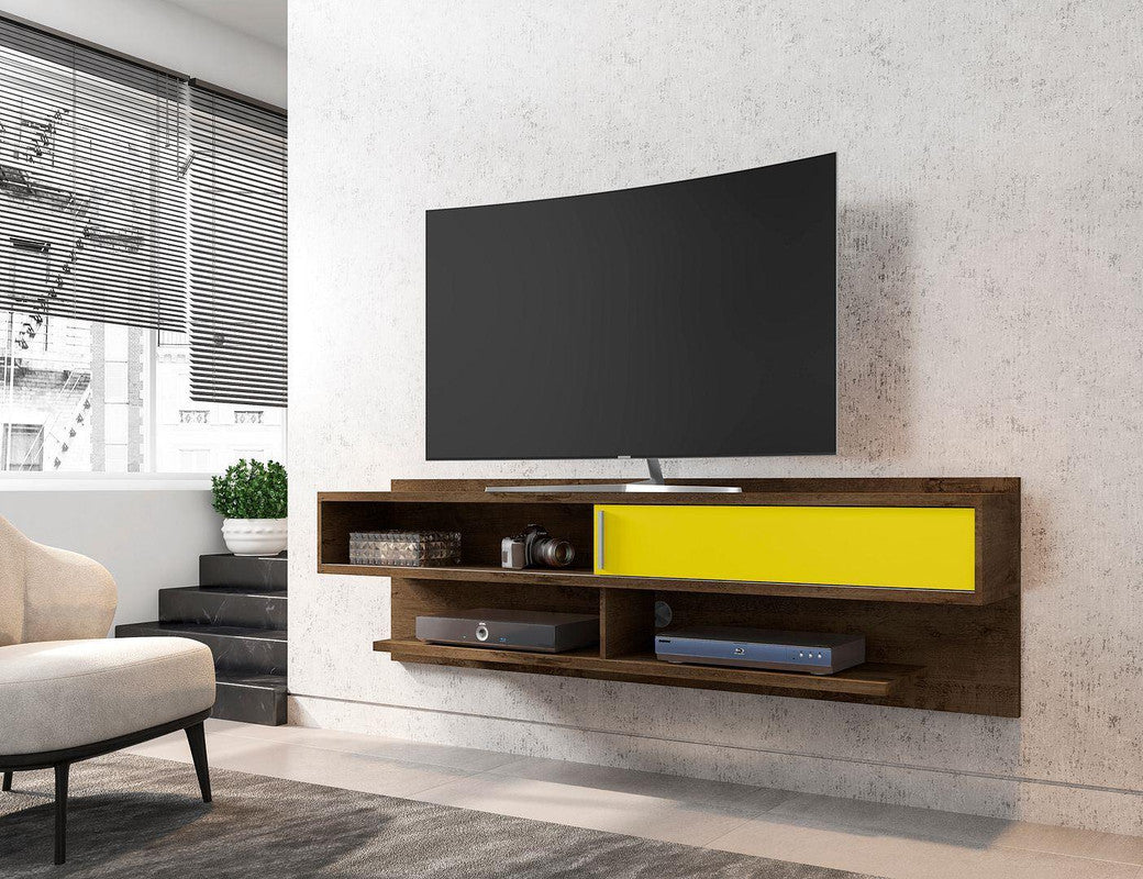 Oraibi Floating TV Stand - Rustic Brown