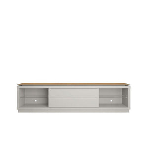 Ciyun 63" TV Stand - Off White/Cinnamon