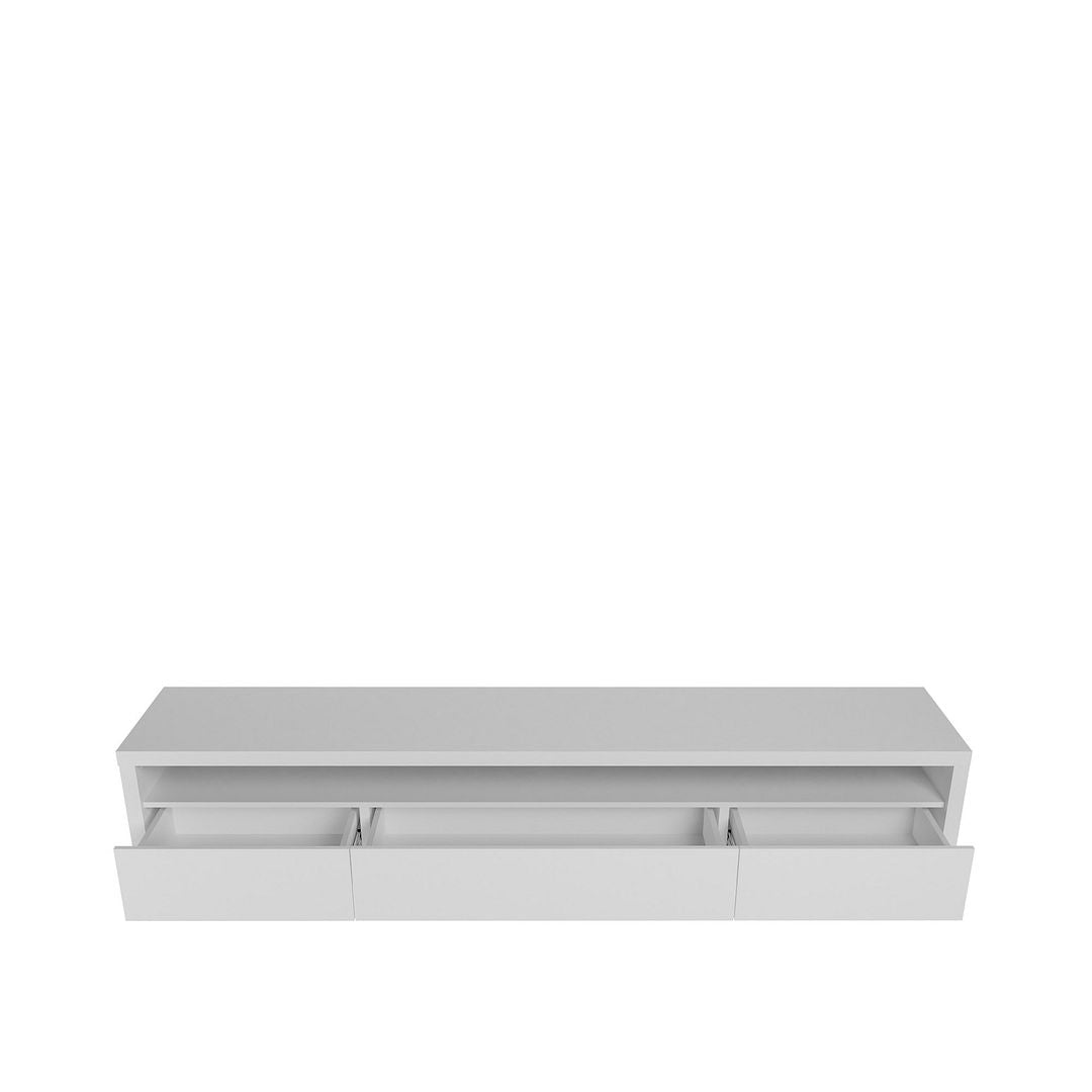 Seden 85" TV Stand - White Matte
