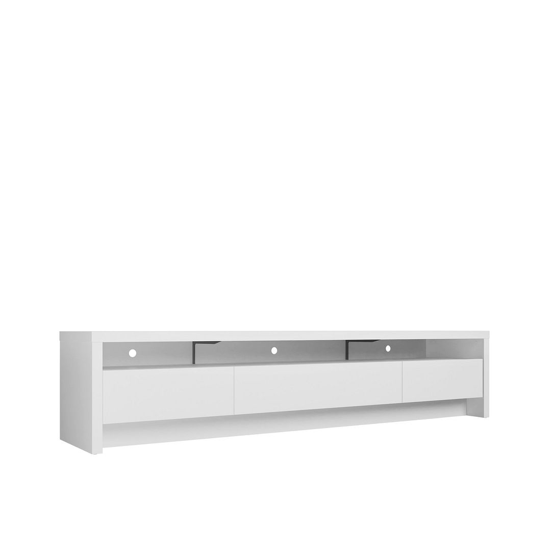 Seden 85" TV Stand - White Matte
