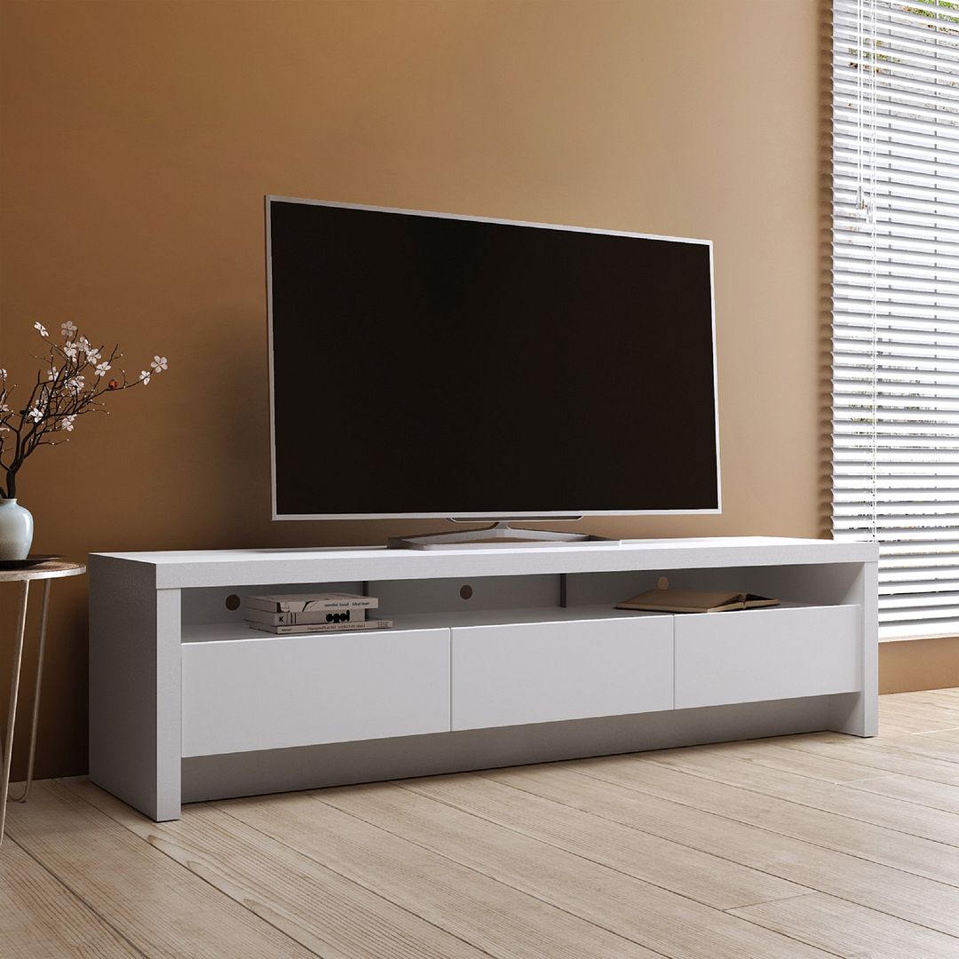 Seden 70" TV Stand - White Matte