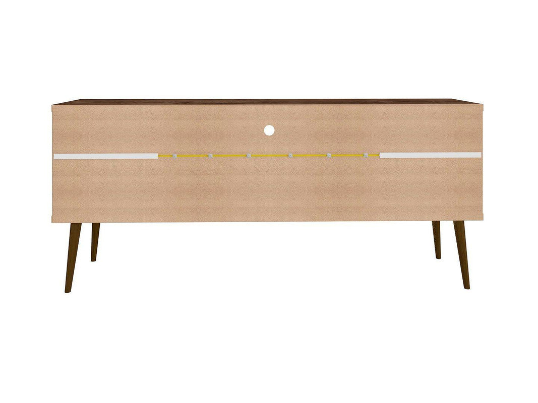 Gatutca TV Stand - Rustic Brown/Yellow