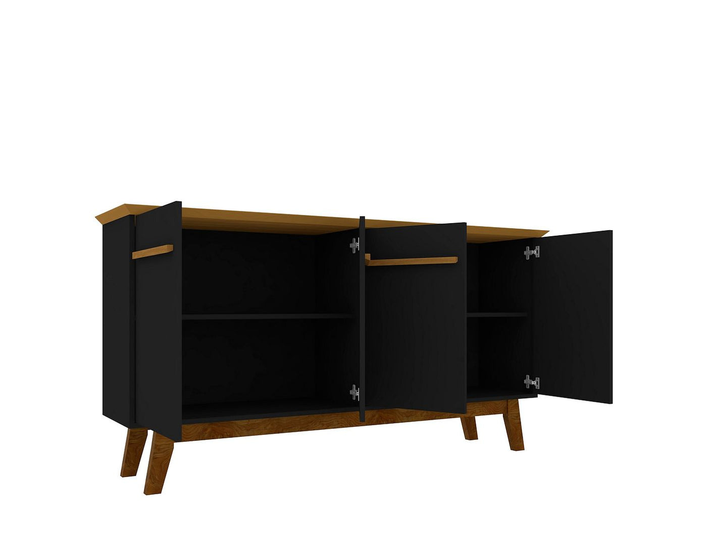 Osnabruck 63" Sideboard - Black/Cinnamon