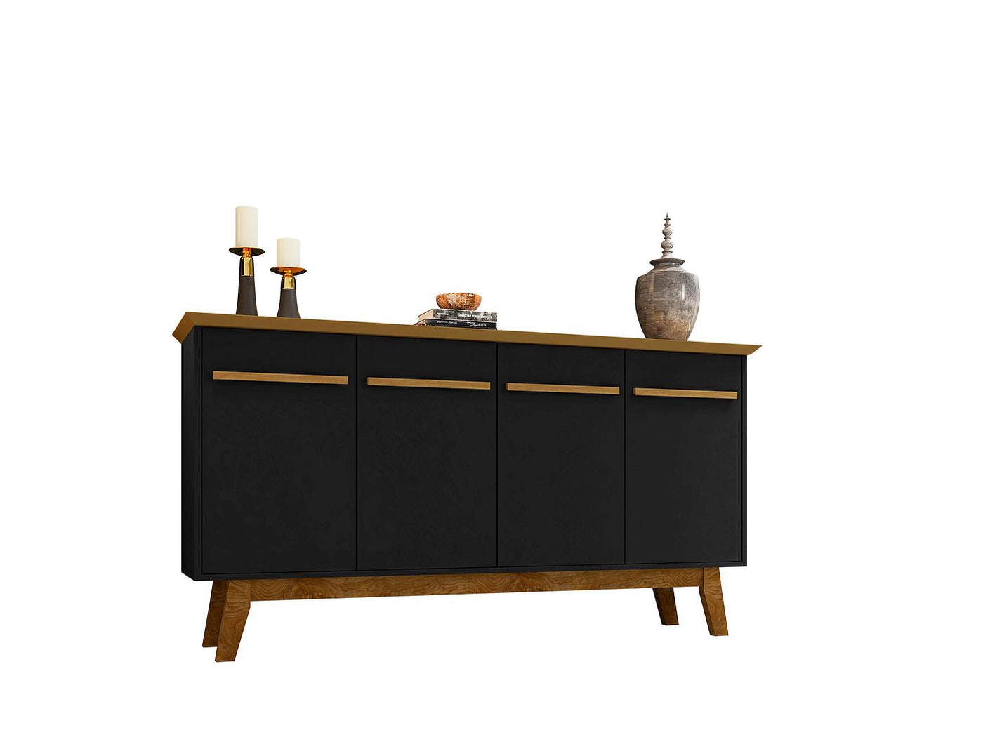 Osnabruck 63" Sideboard - Black/Cinnamon
