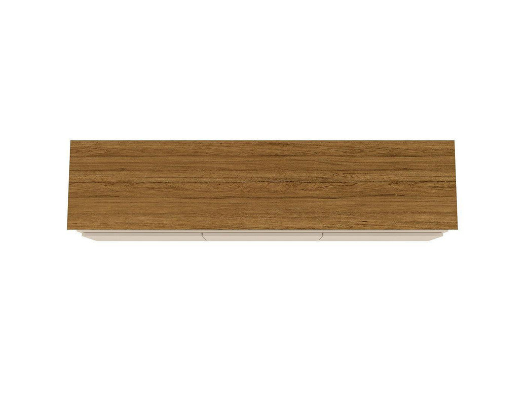 Osnabruck 71" TV Stand - Off White/Cinnamon