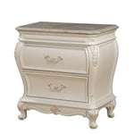 Dauphine Night Table - Pearl White
