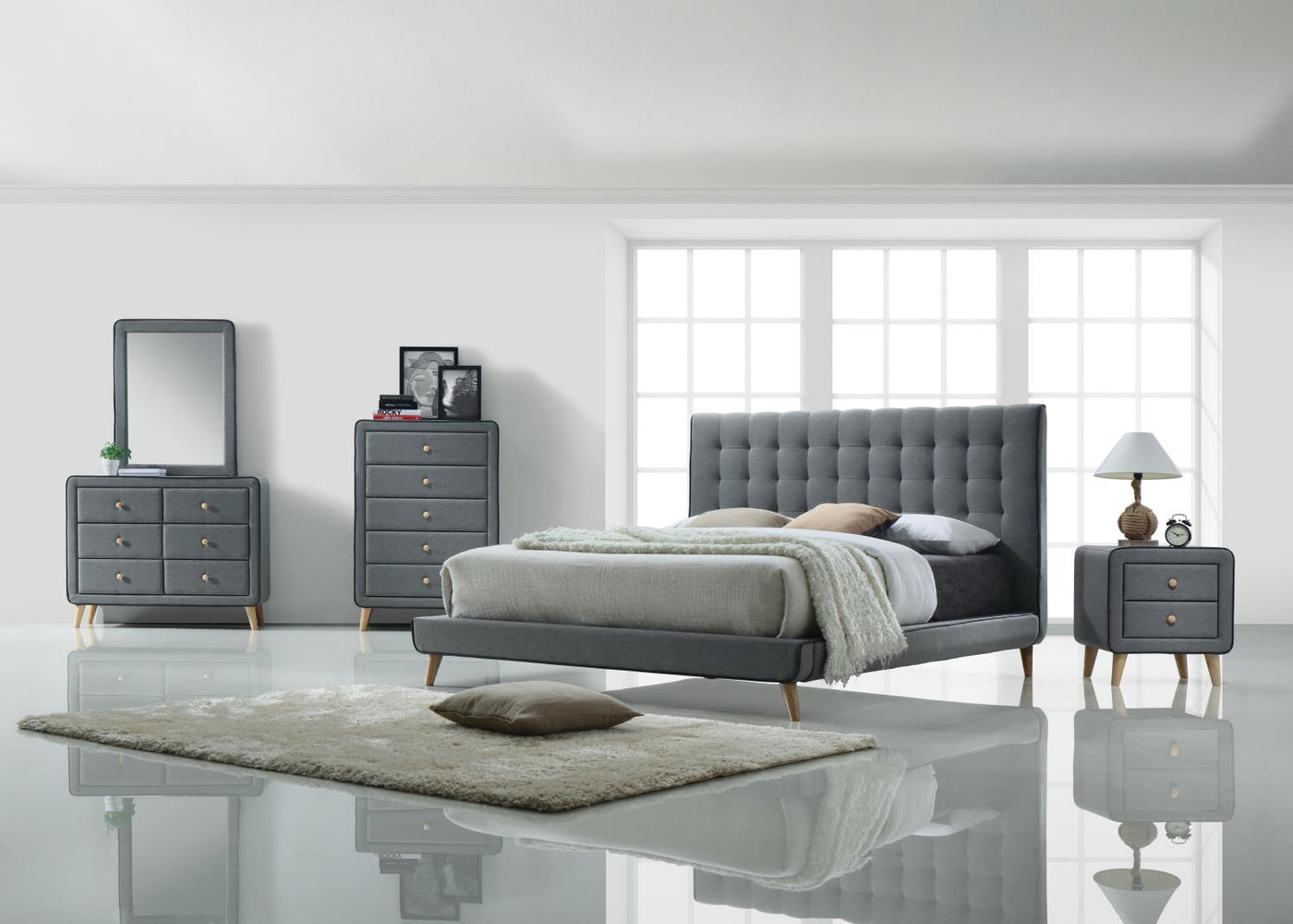 Gibbous Platform Queen Bed